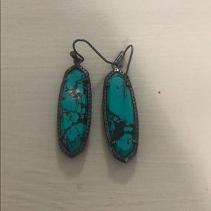 Kendra Scott Gunmetal Turquoise